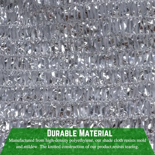 Farm Plastic Supply Aluminet Silver Shade Cloth 70% Reflective 14' x 250'
