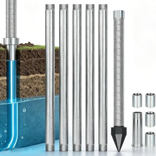 Sand Point Well Kit/ReinforcedCast IronPoint/Drive Well Point 5+1kit