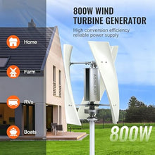 AISINILALAO No Noise 4500W 3-Blade Vertical Wind Turbine Kit