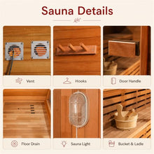 Customize Outdoor Sauna 3-8 Person, Traditional Sauna Canadian Cedar