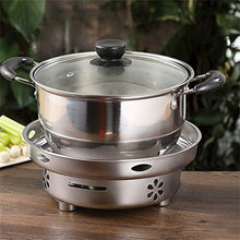 TBLOTYD Hot Pot Heater Outdoor Household BBQ Stainless Steel Spirit Party Camping Stove Tourist Burner