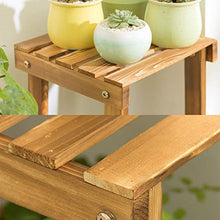 ZOCWJK Indoor Plant Stand Plant Rack Bamboo Plant Stand Flower Pots Shelf Garden Holder Display Shelf Balcony Flower Stand Multifunctional,