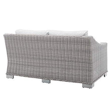Modway Conway Sunbrella Outdoor Patio Loveseat Light Gray White