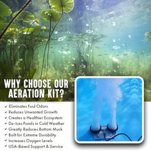 Pro Aeration System - Dual 1/2 HP Pond Aerator Pumps for Up to 5 Acres