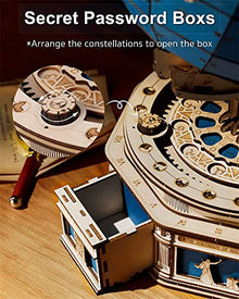 PRODCA 3D Wooden Globe Puzzle Box Wood Model Kit for Adults and Teens