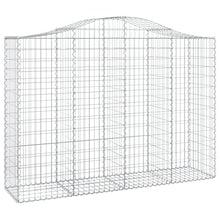Arched Gabion Baskets 2 pcs Galvanized Iron Outdoor Plant Pots White Black Other