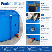 Adult Family Swimming Pool Round, 2 3 4 Ft Deep Backyard Water Fun Above Ground Pools Large 4 3.6 3 2.8 2.4 2 1.6 1.2 1 M Dia, Custom Size(471L/124GAL - 1X0.6M (DXH))