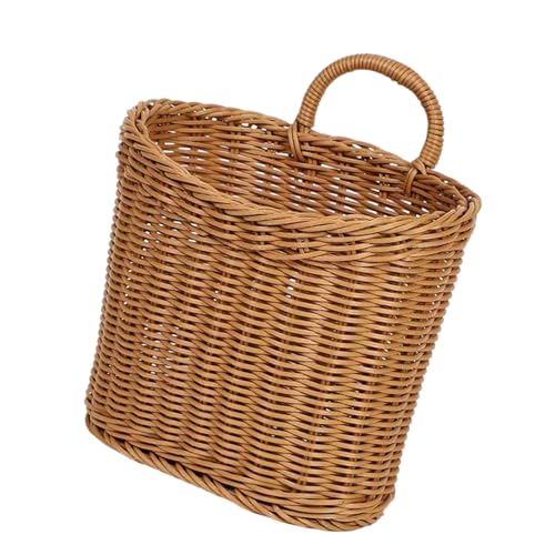 Whoasyst Handwoven Wall Hanging Planter Basket Breathable Planter Home Decoration for Indoor Outdoor Use Indoor Outdoor Hanging Flower Basket