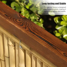 DECORN Wood Garden Fence Privacy Fence Screen Outdoor Wooden Landscape Edging Decorative Border for Yard Patio Pathway Courtyard Maintenance, 59.1" L,C-47.2" H