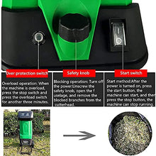 Garden Shredder, Portable Electric Garden Wood Chipper, Branch and Leaf Shredder, Suitable for Lawn, Yard (10M)
