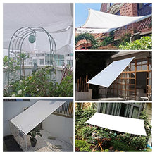 GJZDPMY Sun Shade Fabric with Grommets 90% UV Protection White Shade Cloth for Outdoor Canopy Tarps Available in 2x3m to 4x8m Sizes 10x20m (32.8x65.6ft)