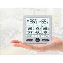 ASWRTYJO ABS Large Screen with Color Indoor Outdoor Digital Temperature Humidity Meter