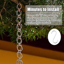 YUSIWOAL Decorative Rain Chains for Gutters - Rustic Copper Water Diverter for Outdoor Porch and Villa Drainage(2.6M (8.5Ft))