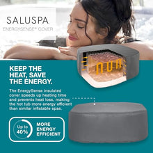 Bestway SaluSpa Hawaii AirJet 4-6 Person Inflatable Hot Tub with EnergySense Cover Blue