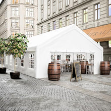 KEIKI 20x32ft Party Tent Heavy Duty, Outdoor Canopy Tent Carport Wedding Event Shelter BBQ Wedding Tents for Parties with Storage Bags & Removable Sidewall for Parties Carport Camping Garden Patio