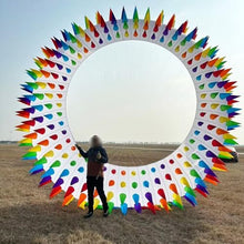 Yingfeida Large Soft Inflatable 6m Ring Kite with Spikes White