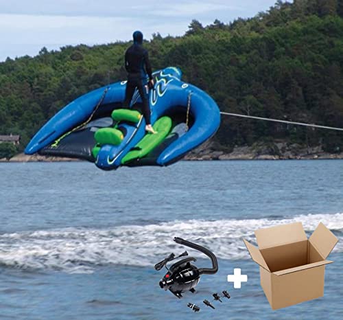 Connsann Inflatable Flying Manta Ray Tube 10x9FT Blue
