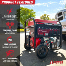 A-iPower 10700-Watt Electric Start Gas Portable Generator, CO Sensor