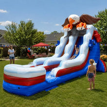 TentandTable 18FT Commercial Inflatable Water Slide & Blower, Bald Eagle