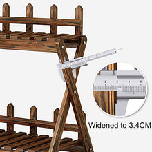 KYTGFH Flower Stand,2 Layer Rack Double Crossover Design Waterproof Sturdy and Stable Living Room Balcony Floor-Standing Fleshy Flower Pot Solid Wood,Brown,6 Sizes,Brown,60cmX30cmX64cm