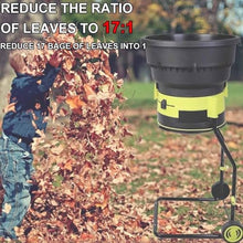 Hiedmeil Electric Leaf Mulcher Shredder, 2500W 8000RPM Garden Leaf Crusher with 20 Cutting Lines, 17:1 Reduction Ratio, Ideal for Yard Cleanup and Composting (60m)