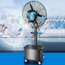 CUTPOIY Outdoor Misting Fan, 90° Oscillating Pedestal Fan with 3 Speeds & Large Water Tank for Garage Patio, 71cm/28in