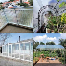Polycarbonate Sheets All-Weather Outdoor Greenhouse Covering, Plastic Roofing Sheets Rainproof Insulation Protection(1x683m)