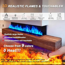 3D Water Vapor Atomizing Electric Fireplace - Multiple Flame Colors, 5-Speed Adjustment, One-Button Water Filling & Drainage, Low Noise 80cm Flame Color