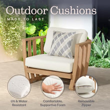Alaterre Furniture Orris 3 Piece Outdoor Patio Furniture Set - Weather-Resistant Eucalyptus Wood Patio Table and Chairs Set of 2 - Modern Outside Furniture Set for Porch, Deck, or Poolside (Natural)