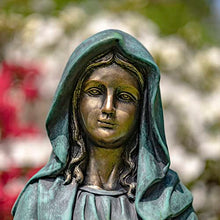 Zaer Ltd. 36" Tall Outdoor/Indoor Magnesia Based Cement Blessing Mother Mary Statue (Aged Bronze)