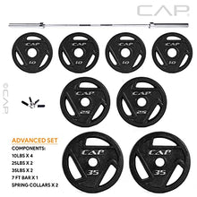 CAP Barbell Everyday Olympic Weight Set 165lbs with Plates and Bar