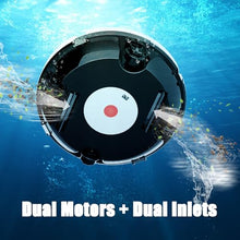 Cordless Robotic Pool Cleaner with Dual Motors, 120 Mins Runtime, Auto-Dock for Flat Pools Up to 100 Sqm