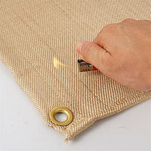 ZENIXXXX Camping Fireproof Cloth Grill Mat Picnic Barbecue Heat Insulation Pad Flame Retardant Glass Fiber Outdoor Blanket(M)