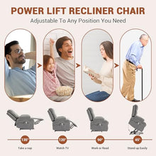 Garvee Oversized Power Lift Recliner Chair for Big and Tall with Wide Seat