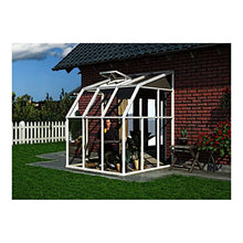 Palram Canopia Rion Sun Room 6x8 Ft. Lean-to Greenhouse DIY Kit White