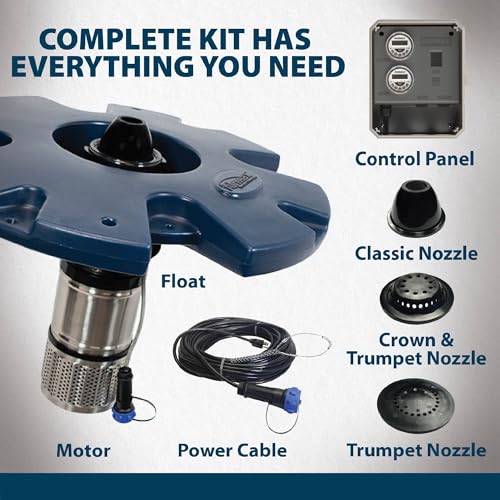 Airmax EcoSeries Floating Fountain Kit, 1/2 HP, 200' Power Cord