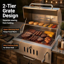 28In Large Built in Charcoal Grills for Outdoor Kitchen Island