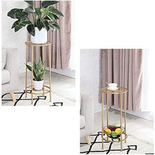 RWGOVLU Plant Stand Iron Art Outdoor Garden Floor-Standing Plant Stand Flower Stand Flower Pot Stand Flower Stand With 2 tiers Indoor Balcony Flower Stand