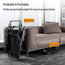 FAFACAI Garden Chairs, Single Folding Bed with Mattress,Garden Padded Recliner Massage Lounge Chair Zero Heavy Duty Oversized Home Foldable Lounge Chair Sun Lounger