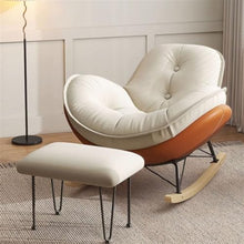Cat Scratch Leather Rocking Chair Adult Recliner Lazy Sofa Living Room Easy Balcony