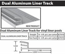 Stegmeier Dual Aluminum Liner Flex Track for Vinyl Liner Pools (8 ft./14 pcs) 112 ft. Total