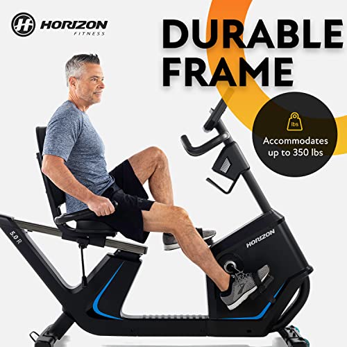 Horizon Fitness 5.0R Recumbent Bike Black