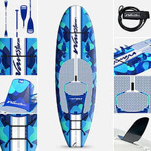 WAVESTORM 9ft6 SUP Kayak Hybrid Stand Up Paddleboard Foam Soft Top Blue
