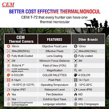 CEM Global Night Vision Thermal Monocular 384x288 50Hz Black