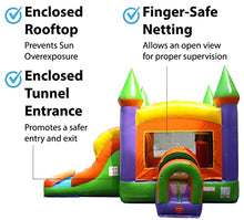 TentandTable Inflatable Bounce House with Slide Orange Rainbow