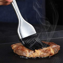 2 Pcs Silicone BBQ Tongs Basting Brush Set Oil Brush Kitchen Tongs BBQ Grill Food Meat Tongs Barbecue Tongs Oil Sauce Brush BBQ Tools