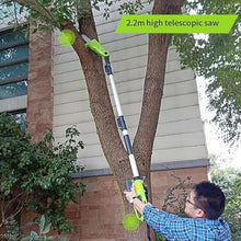 Qiokoith Cordless Hedge Trimmer 20V Rechargeable Electric Shrub Trimmer with Battery and Charger, Lightweight Telescopic Design, 3-Speed ​​Adjustable Chain
