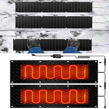 AMHUKIP Snow Melting Mats for Outdoor Stairs and Driveways - Anti-Slip Winter Snow Removal Solution (3 Pcs, 25.4x120cm/10x48in)(40x120cmx2Pcs)