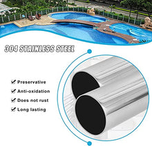Swimming Pool Hand Rail Pool Rail Pool Railing Pool Handrail Humanized Pool Hand Rail w/Blue Grip Cover 31.5 X 18.5 Inch Pool Railing 304 Stainless Steel Material