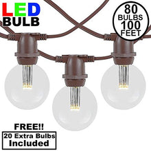 Novelty Lights 100' Warm White LED G50 Globe Outdoor String Lights
